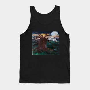 Under the Blue Moon Fantasy Painting Tank Top